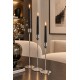 Light & Living kandelaar Serla  set-3 zilver